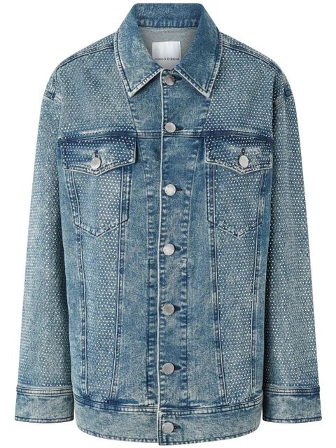 PINKO acid-wash denim jacket - Blue - zdjęcie produktu nr 1