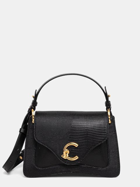 Coccinelle torebka skórzana COCCINELLE C-ME BIMATERI. kolor czarny E1.T1R.18.02.01 - zdjęcie produktu nr 1