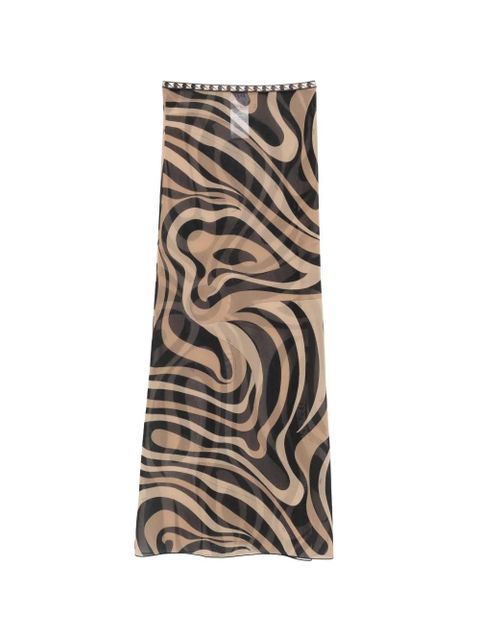 PUCCI mesh maxi skirt - Neutrals - zdjęcie produktu nr 1