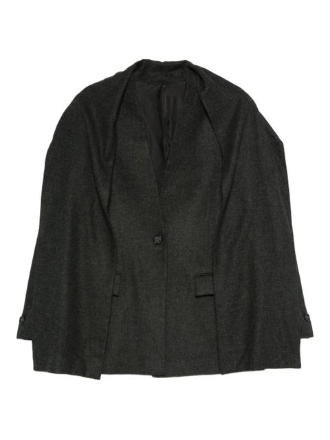 TOTEME single-button cape blazer - Grey - zdjęcie produktu nr 1