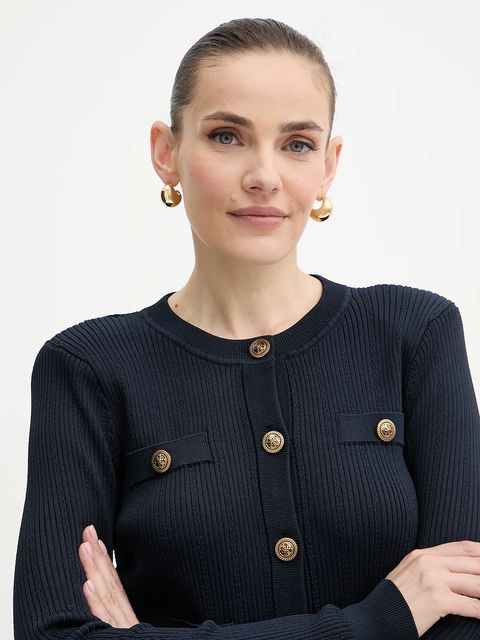 Guess kardigan EMMIE damski kolor granatowy lekki W5YR09 Z0130