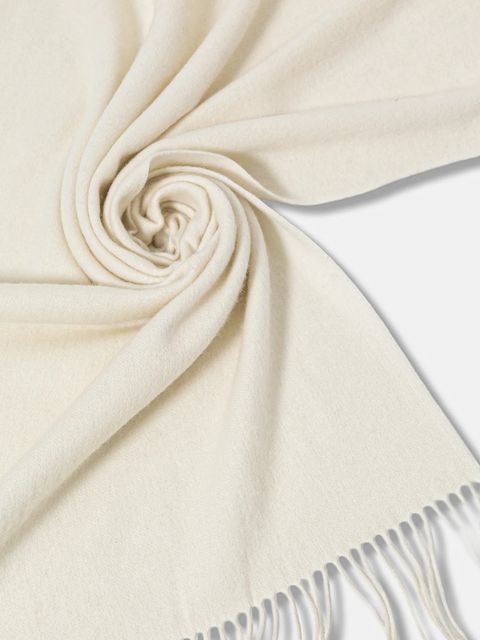 Answear.LAB szal wełniany damski kolor beżowy gładki - zdjęcie produktu nr 2