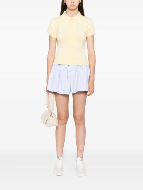 Reformation Bentley polo - Yellow - zdjęcie produktu nr 2