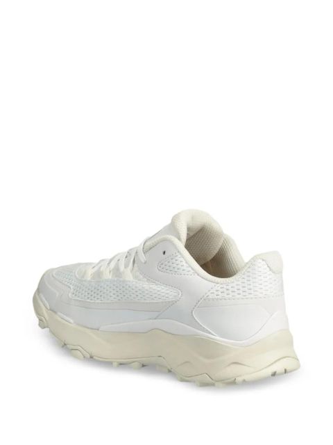 The North Face logo patch sneakers - White