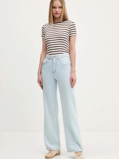 Guess Jeans t-shirt damski kolor beżowy W5BP52 KA0H1 - zdjęcie produktu nr 2