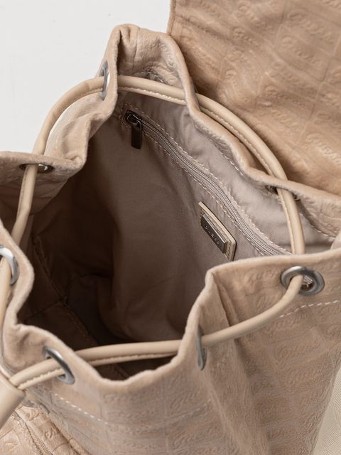 Guess plecak damski kolor beżowy mały V5BZ11 WF800