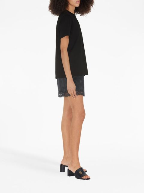 Burberry tonal embroidered-logo T-shirt - Black