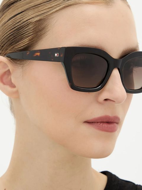 Tommy Hilfiger okulary przeciwsłoneczne damskie kolor czarny TH 2264/S - zdjęcie produktu nr 2