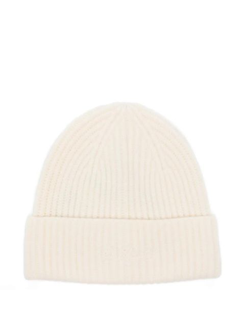 MC2 Saint Barth Moss ribbed-knit beanie hat - Neutrals - zdjęcie produktu nr 1
