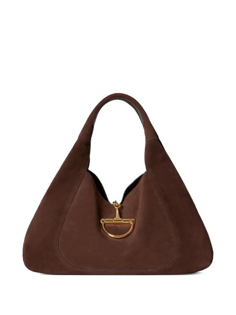 Gucci Softbit suede shoulder bag - Brown - zdjęcie produktu nr 1