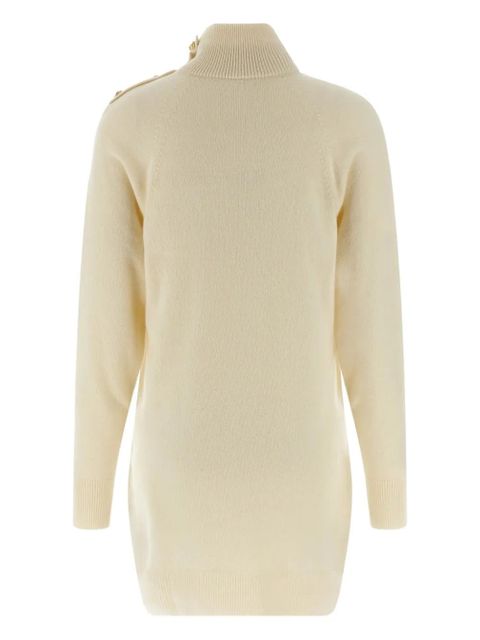 Balmain high-neck button mini dress - Neutrals - zdjęcie produktu nr 2