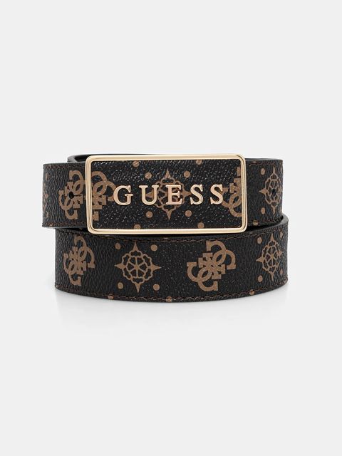 Guess pasek SILIA damski kolor czarny BW9307 P5430