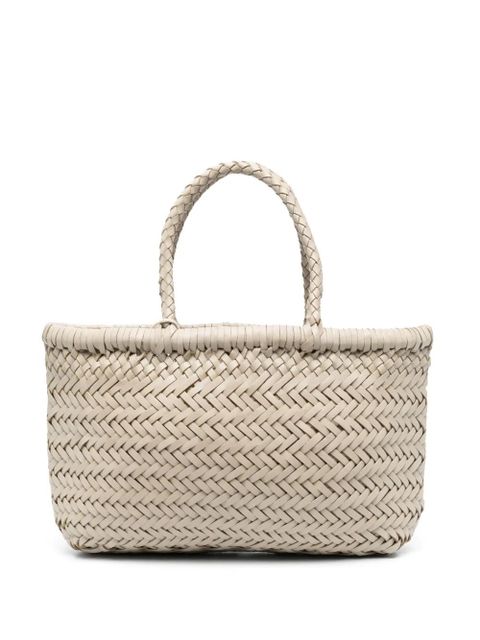 DRAGON DIFFUSION mini Flat Gora leather tote bag - Neutrals - zdjęcie produktu nr 1