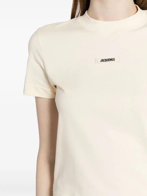 Jacquemus Le T-shirt Gros Grain top - Yellow