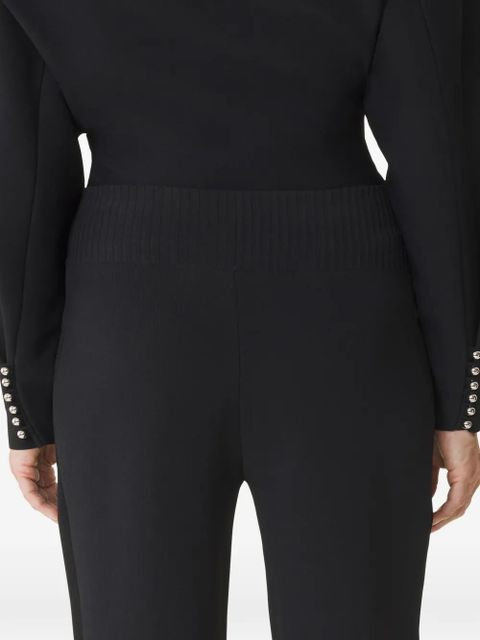 Lanvin ribbed-waistband trousers - Black
