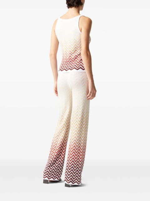 Missoni zigzag-woven vest - White