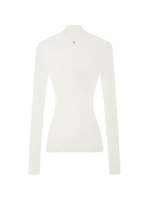 Versace fitted ribbed sweater - Neutrals - zdjęcie produktu nr 2