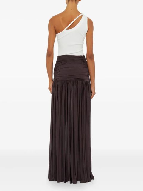 Christopher Esber Orion ruched skirt - Brown