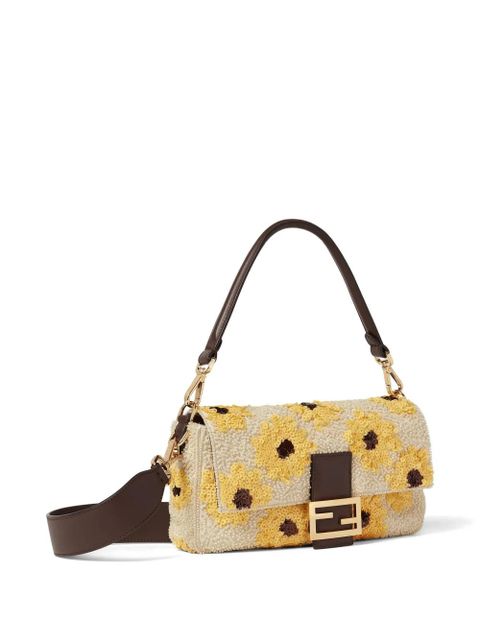FENDI floral shoulder bag - Neutrals