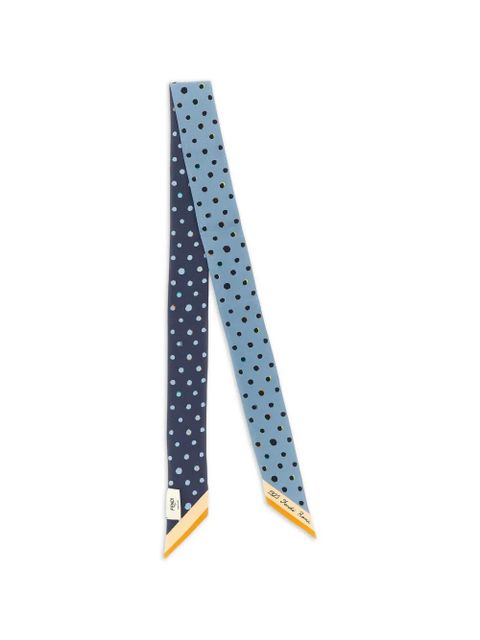 FENDI polka-dot-print scarf - Blue - zdjęcie produktu nr 2