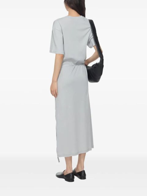 LEMAIRE belted t-shirt dress - Grey