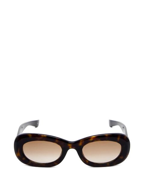 Alexander McQueen oval-frame sunglasses - Brown - zdjęcie produktu nr 1