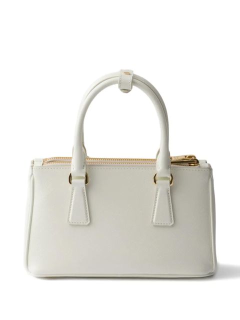 Prada mini Galleria leather tote bag - White