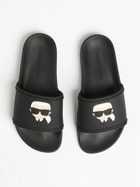 Karl Lagerfeld klapki KONDO 2.0 damskie kolor czarny KL80905A