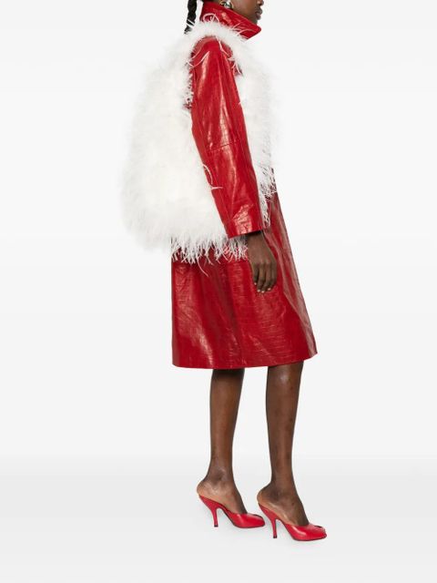 Yves Salomon feather shoulder bag - White - zdjęcie produktu nr 2