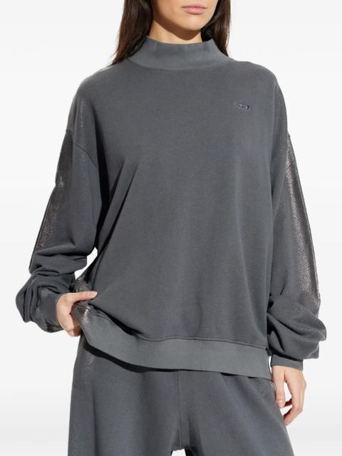 Diesel high-neck shimmering-sleeves sweater - Grey - zdjęcie produktu nr 1