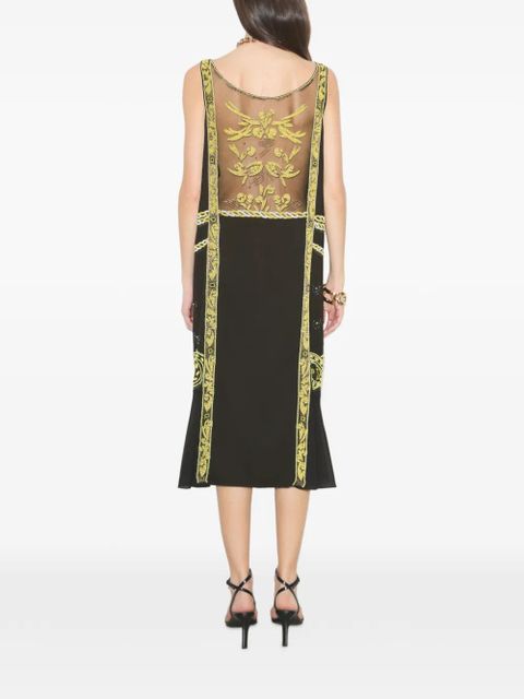Tory Burch embellished mesh dress - Black