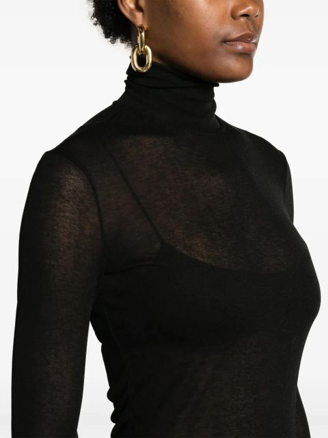 Nanushka Harri roll-neck T-shirt - Black