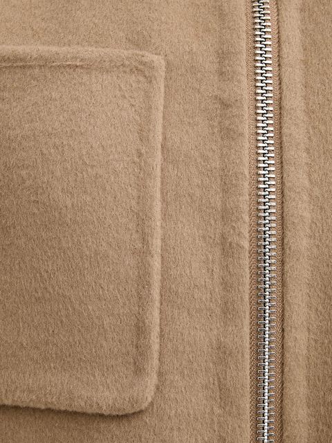 Marc O'Polo bezrękawnik z dodatkiem wełny kolor beżowy przejściowy 600005172013