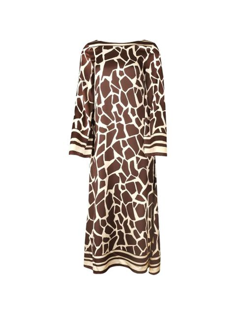 Faithfull the Brand Orsino long-sleeve maxi dress - Brown - zdjęcie produktu nr 1