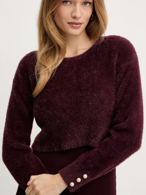 Morgan sukienka i sweter RMONA kolor bordowy RMONA - zdjęcie produktu nr 2