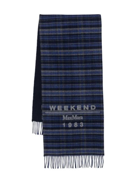 Weekend Max Mara fringed scarf - Blue - zdjęcie produktu nr 1