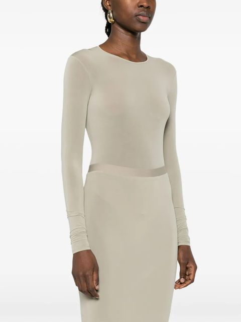 WARDROBE.NYC sheer bodysuit - Neutrals