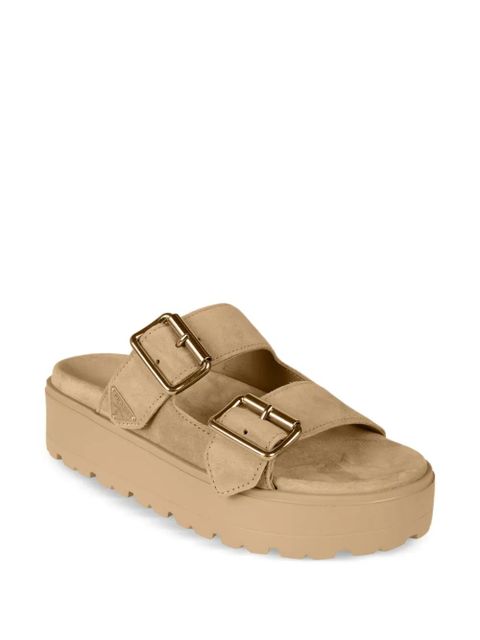 Prada buckle platform sandals - Neutrals - zdjęcie produktu nr 2