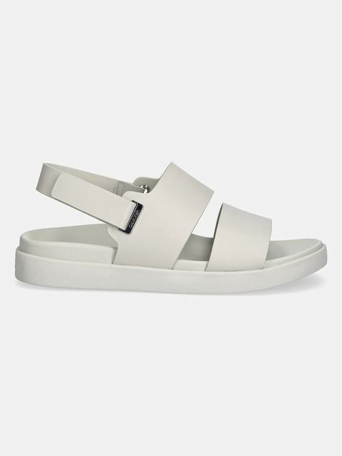 Calvin Klein sandały skórzane FLAT ADJ SANDAL EYELET - zdjęcie produktu nr 2