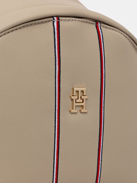 Tommy Hilfiger plecak damski kolor beżowy mały gładki AW0AW18001