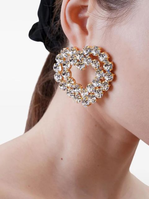 Vanina crystal heart earrings - White - zdjęcie produktu nr 2