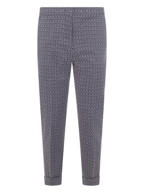 ETRO jacquard-pattern trousers - Blue - zdjęcie produktu nr 1
