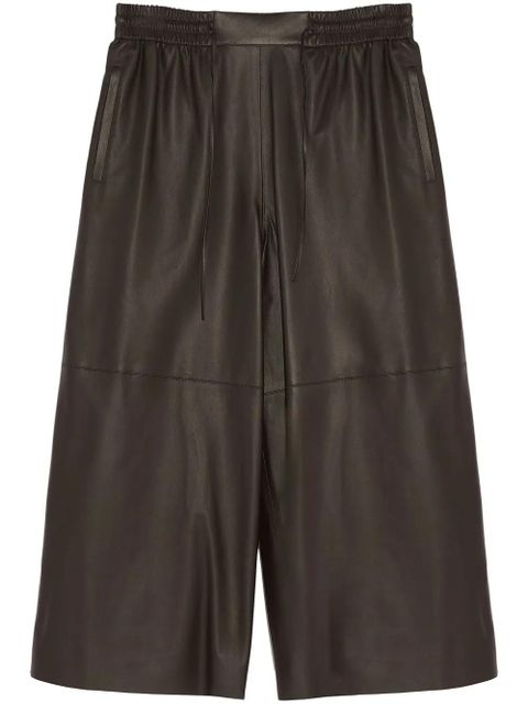 Yves Salomon culotte leather trousers - Brown - zdjęcie produktu nr 1