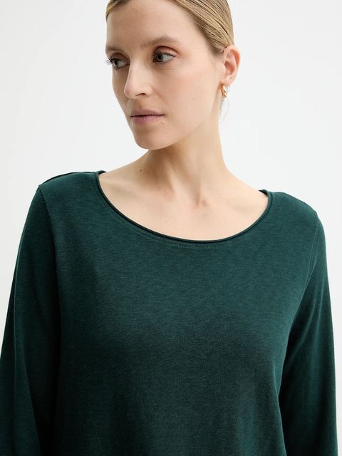 Marc O'Polo longsleeve bawełniany kolor zielony 5000007381