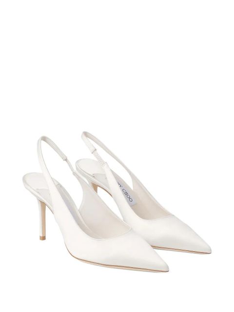 Jimmy Choo Love pointed-toe slingback pumps - White - zdjęcie produktu nr 2