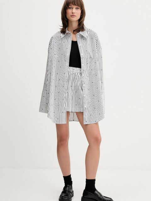 Rotate koszula bawełniana damska kolor biały relaxed z kołnierzykiem klasycznym 114398000 - zdjęcie produktu nr 2