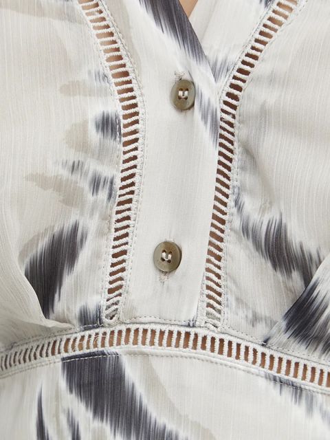 Guess sukienka YVETTE kolor beżowy mini rozkloszowana W4BK29 WDW82