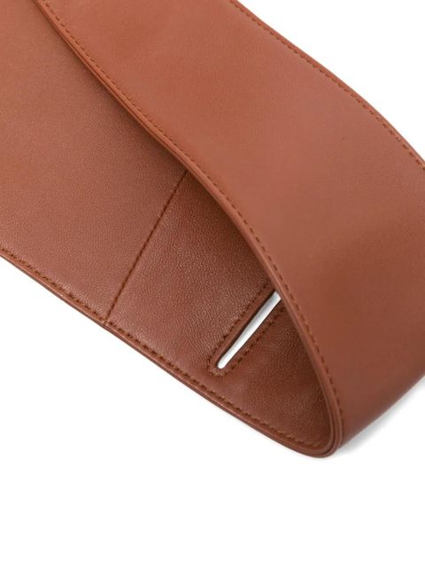 ZIMMERMANN foam pebbles wrap leather belt - Brown