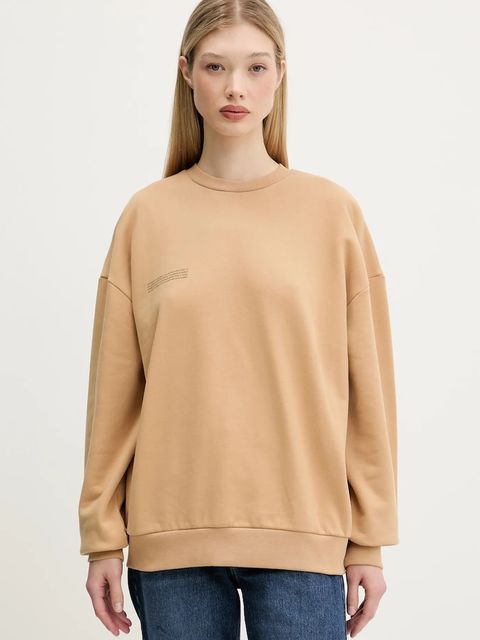 Pangaia bluza bawełniana kolor beżowy z nadrukiem 10000183 - zdjęcie produktu nr 2