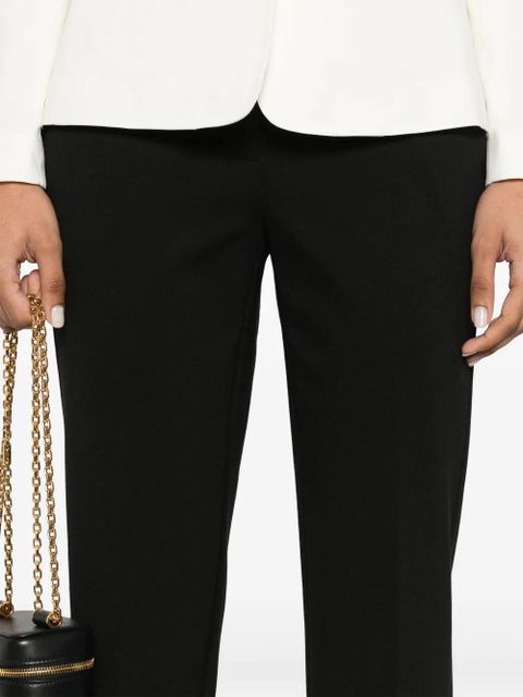 TWINSET logo-plaque trousers - Black